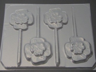 1800 Double Shamrock Chocolate or Hard Candy Lollipop Mold